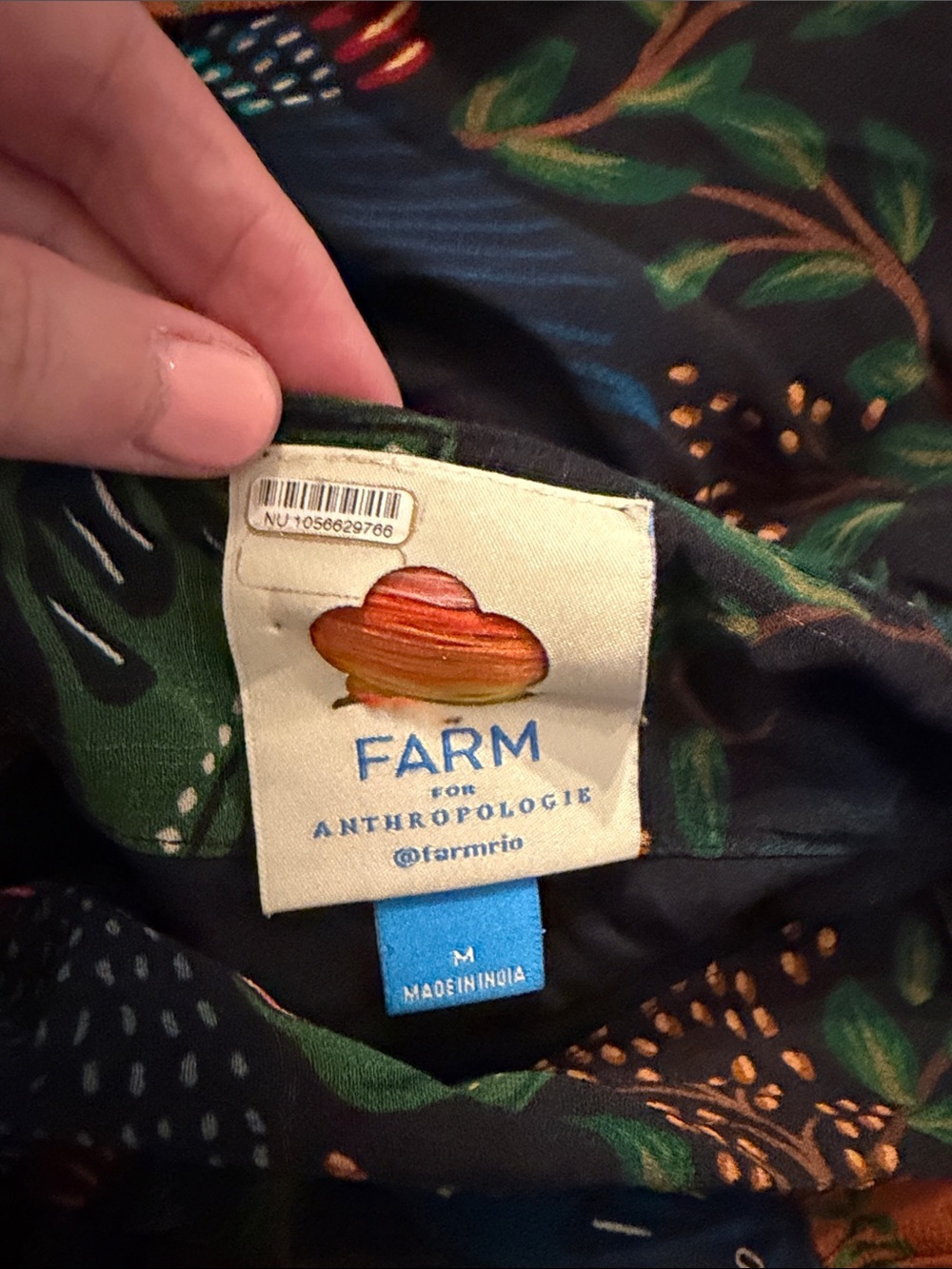 FARM Rio Garden Tiered Maxi Skirt- size Medium - Picture 6 of 7